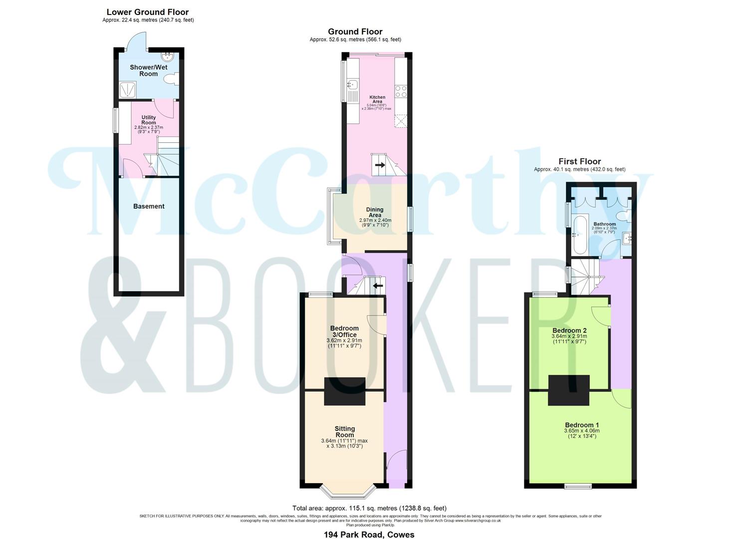 IMMACULATE PERIOD COTTAGE - Park Road, Cowes floorplan
